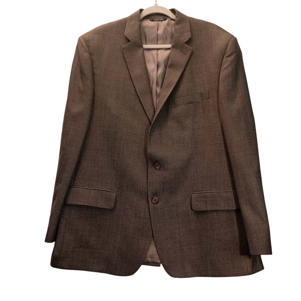 Ralph by Ralph Lauren Men's tweed Silk/Wool Blend Brown Tone Blazer EUC Size 46R
